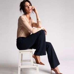 NWT Betabrand Straight Leg Yoga Dress Pants Sz Large